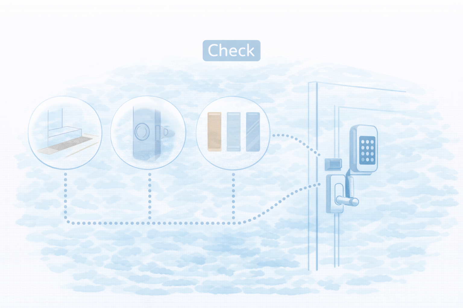 賃貸スマートロック導入前の玄関チェック（図解）