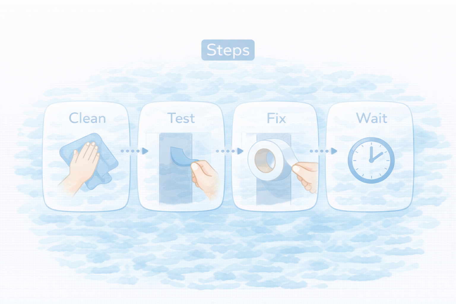 両面テープで失敗しない貼り方のコツ（図解）