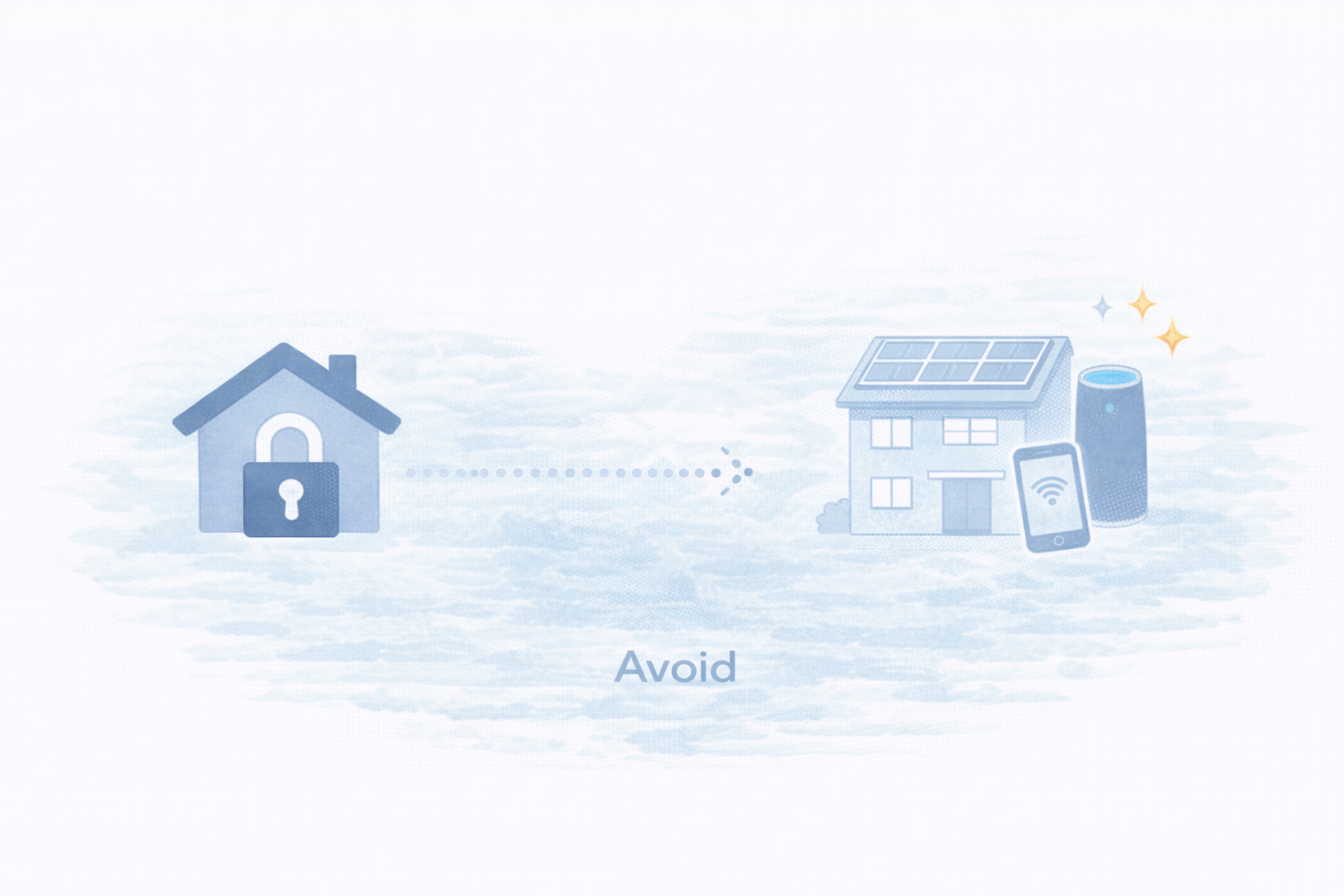 帰宅確認から次に読む導線（玄関・鍵・通知・防犯）（図解）